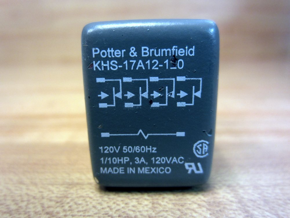 Magnecraft Struthers Dunn KHS-17A12-120 Potter & Brumfield Relay KHS17A12120