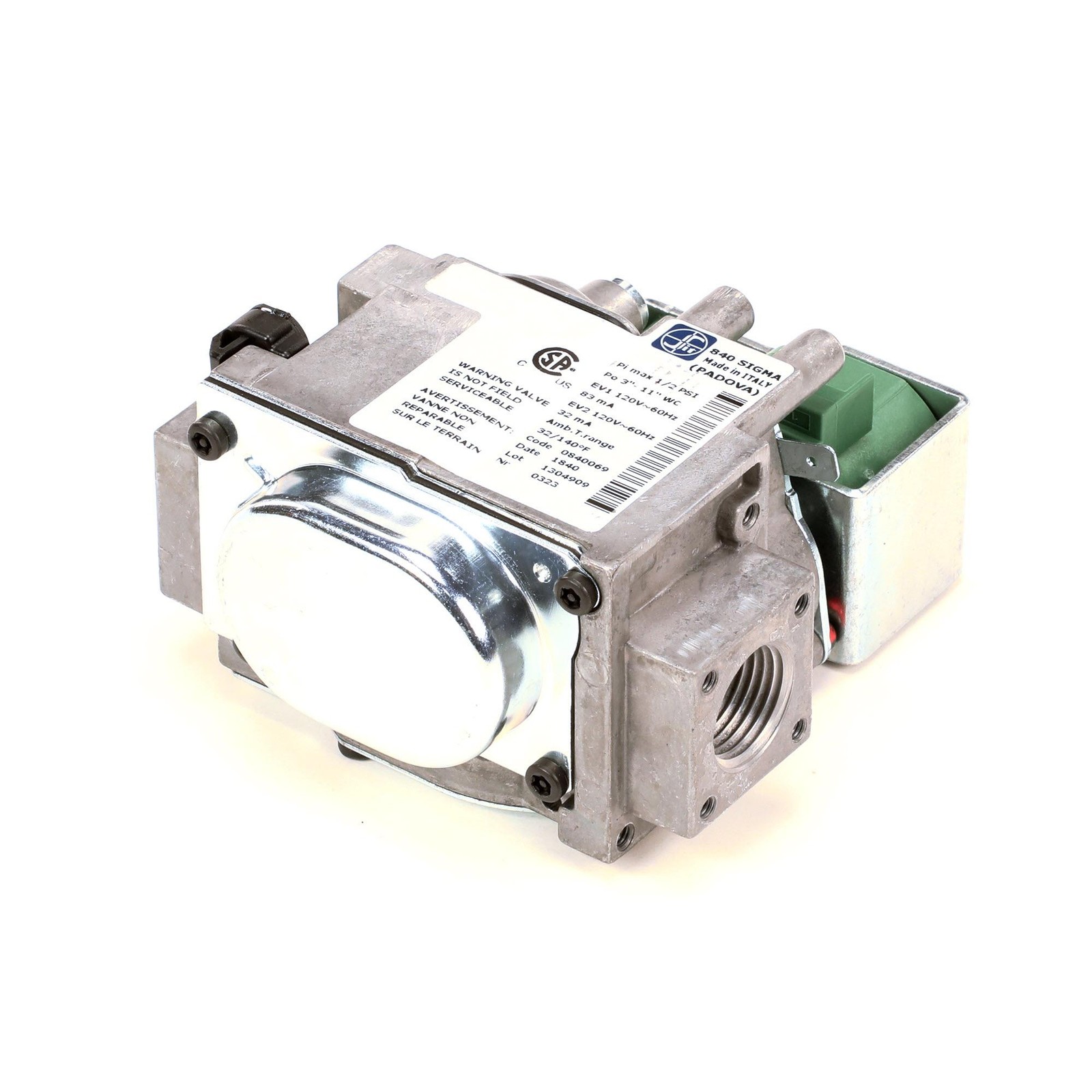 Electrolux Professional Gas Valve, Sigma/120V 0G6696 – Genuine OEM Replacement