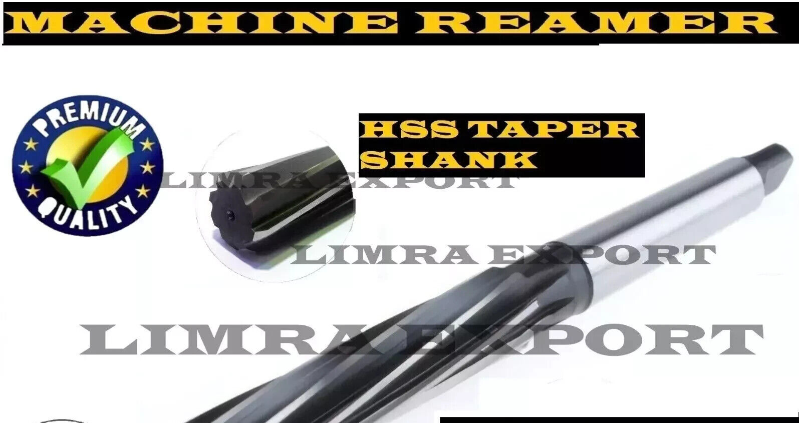 HSS Machine Reamer Dia 24 MM With Taper Shank MT 3 – Cut Edge 115MM – OAL 242 MM