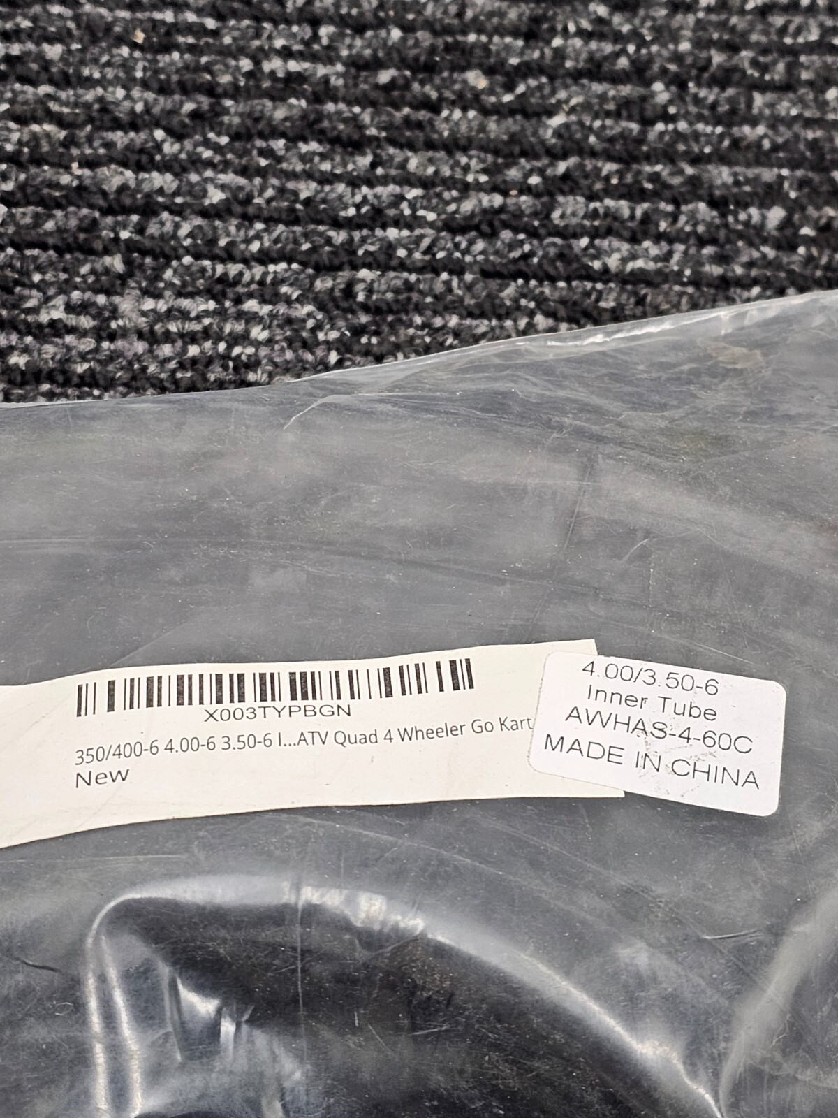Inner Tire Tube Rubber Valve 3.50/4.00-6 350/400-6 for ATV Quad Wheeler Go Kart