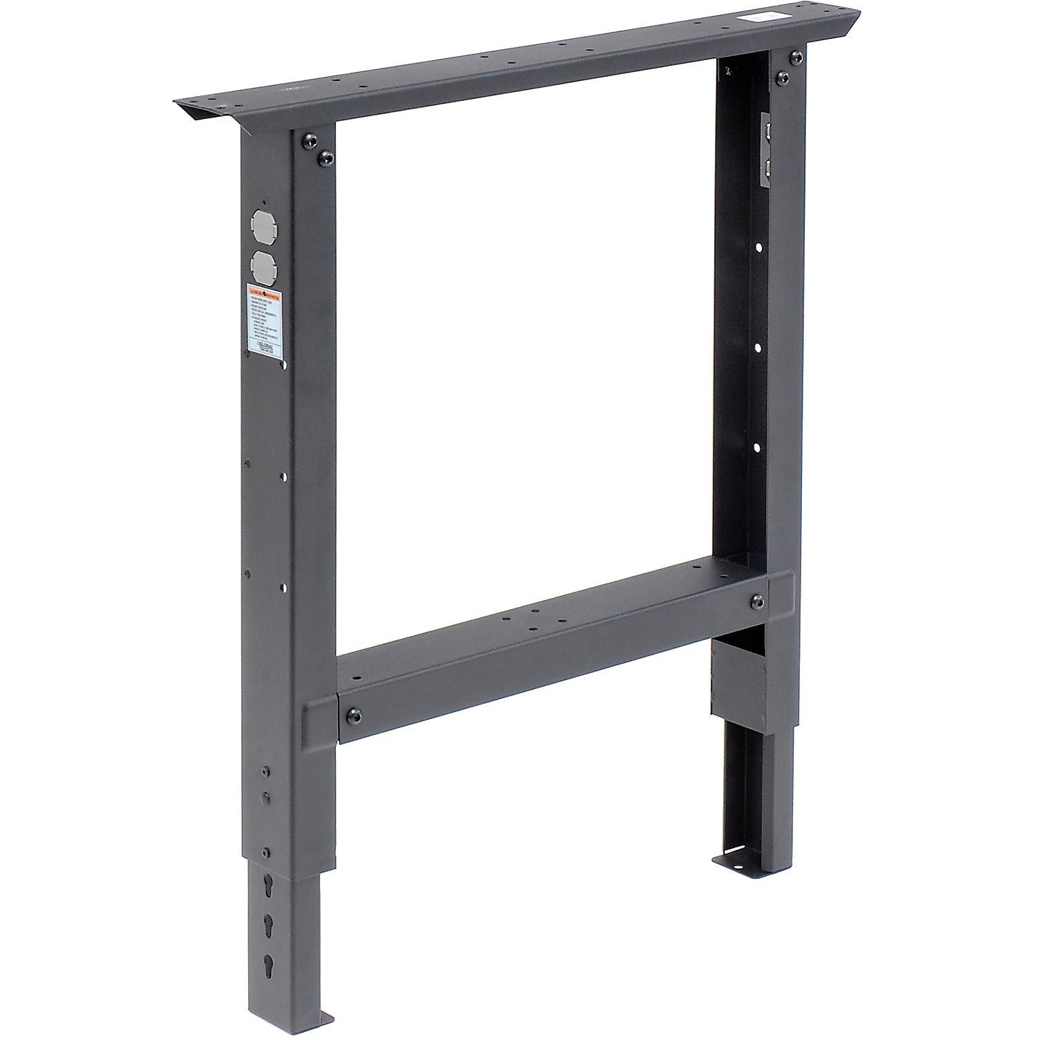 Adjustable Height Workbench C-Channel Leg 60″W x 30″D 1-3/4″ Maple Top Safety
