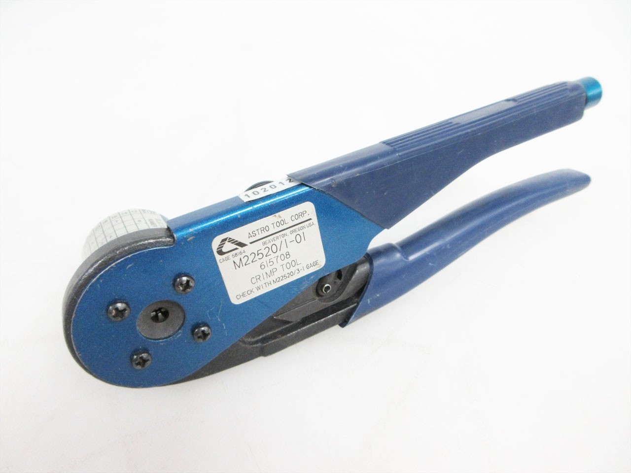 ASTRO 615708 M22520/1-01 CRIMP TOOL & 616356 TURRET HEAD ITT-CANNON D*U BURGUN D