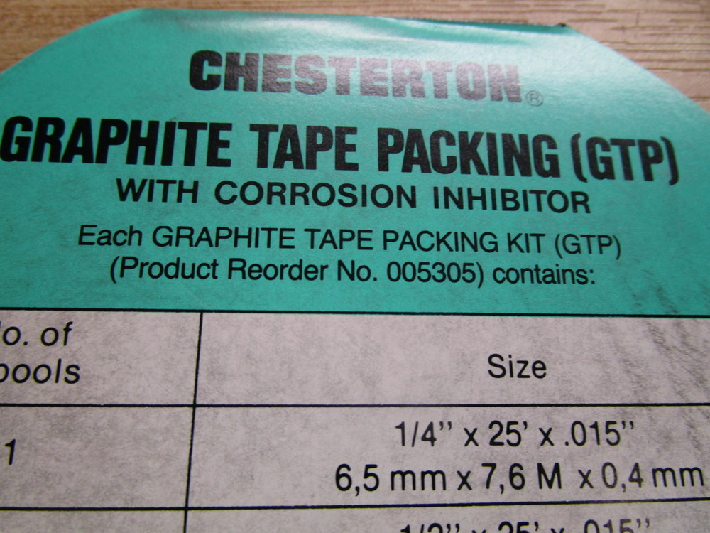 Chesterton 005305 Graphite Tape Packing