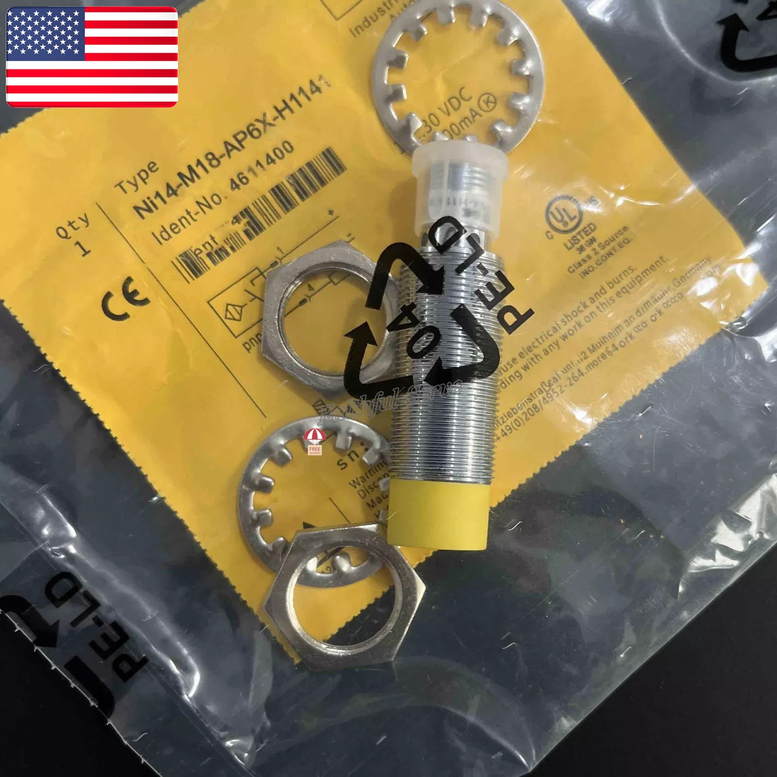 New TURCK NI14-M18-AP6X-H1141 Nonembeddable Inductive Proximity Sensor Switch US