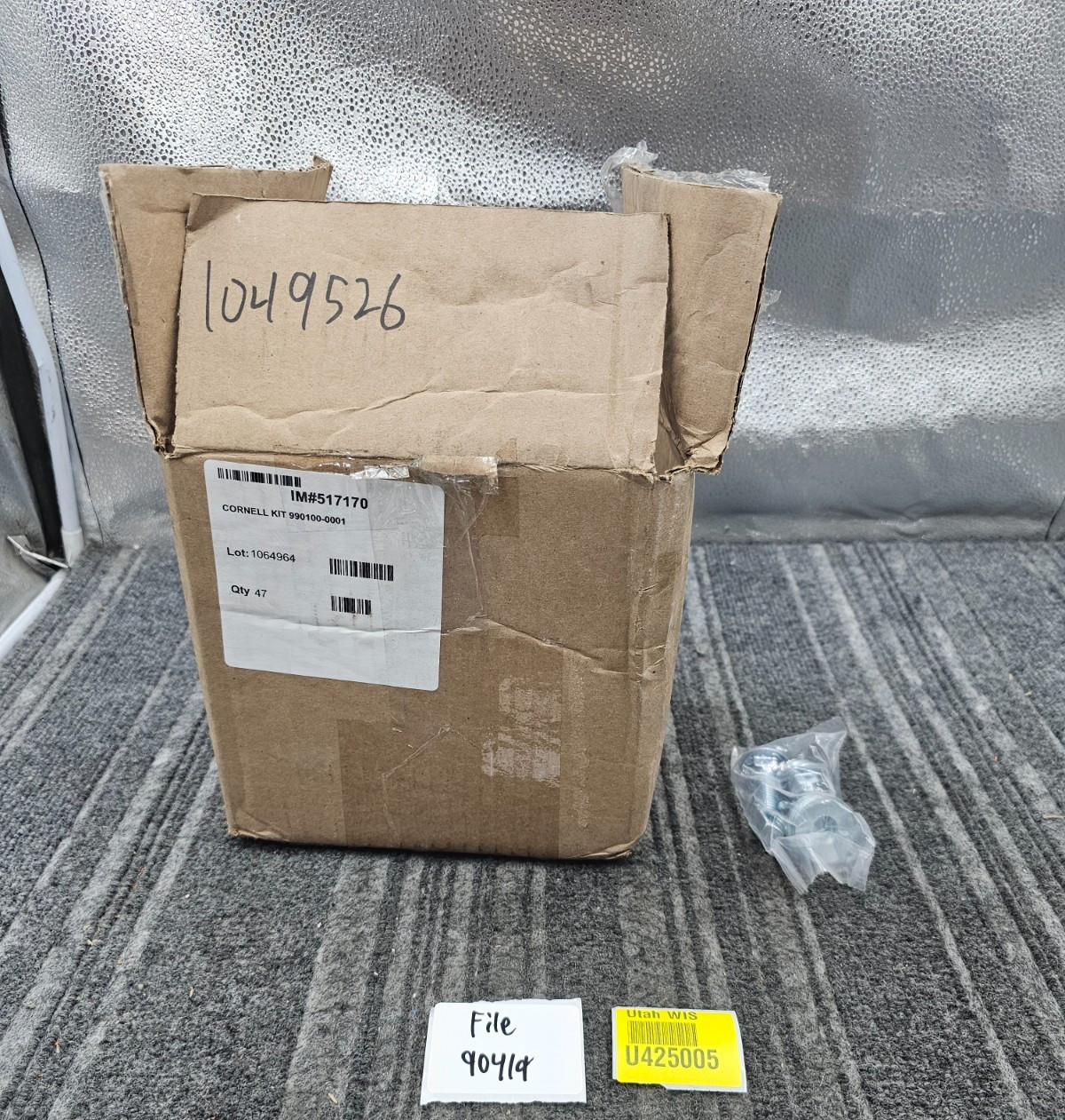 (QTY 47) 990100-0001 Cornell Hardware Assembly IM#517170 1049256 Silver