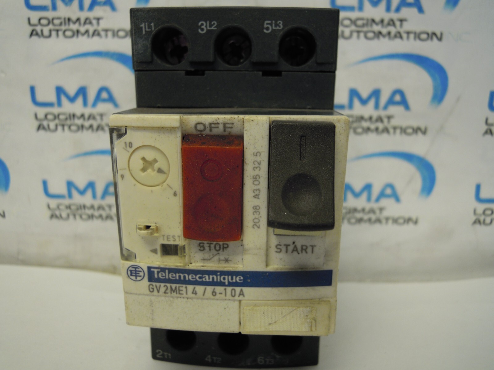 TELEMECANIQUE SCHNEIDER GV2ME14 MOTOR CIRCUIT BREAKER 6-10A 3P 690V 7-1/2HP 3PH