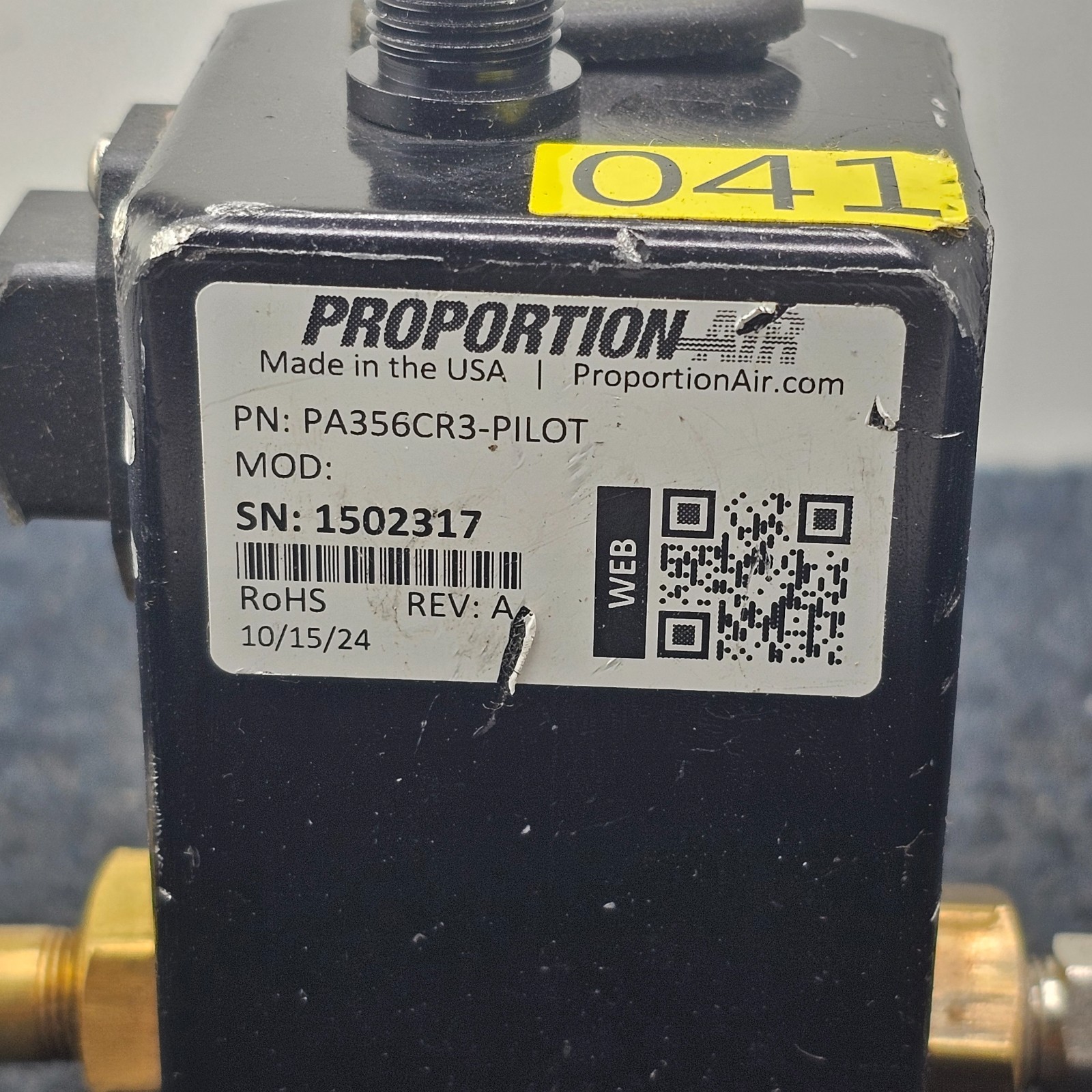 PROPORTION-AIR PA356CR3-PILOT: Electronic Pressure Regulator Valve