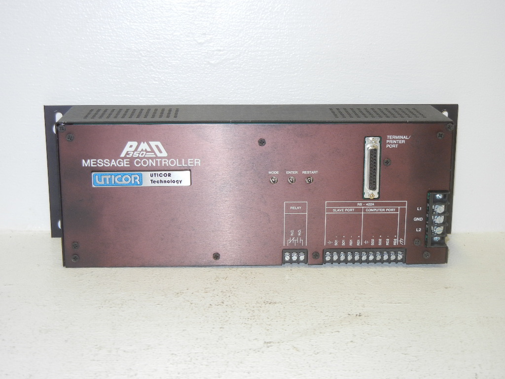 UTICOR TECHNOLOGY 76591-16 USED PMD 350 MESSAGE CONTROLLER 7659116