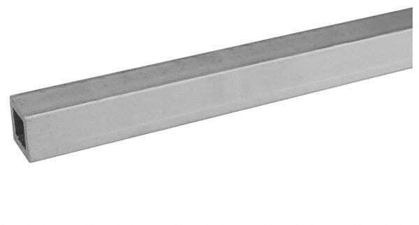 1-1/2″ Square x 72″ Long, Aluminum Square Tube 1/8″ Wall Thickness, Alloy 6063