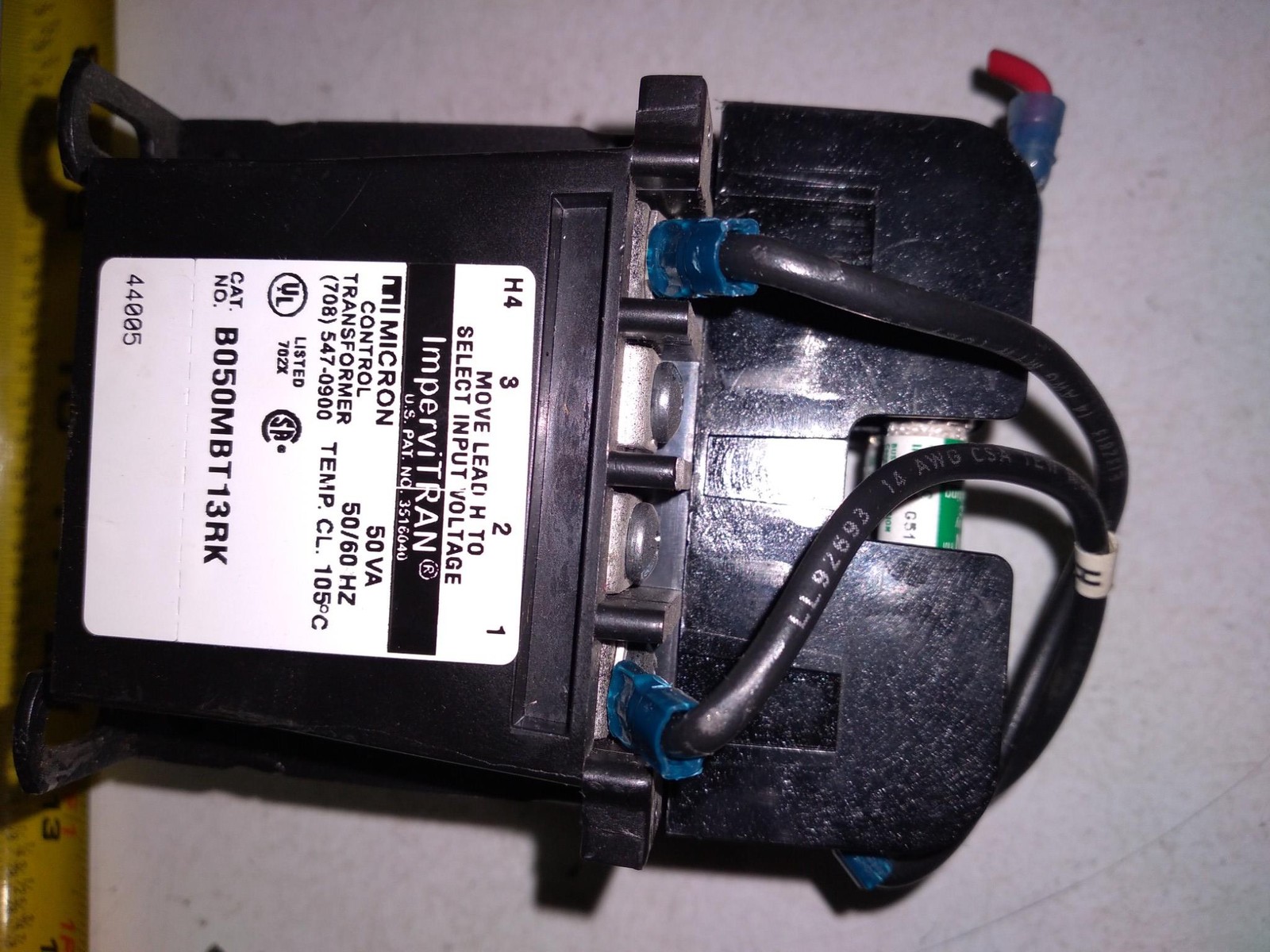 MICRON CONTROL TRANSFORMER ONPERVITRAN 50VA 50/60HZ B050MBT13RK