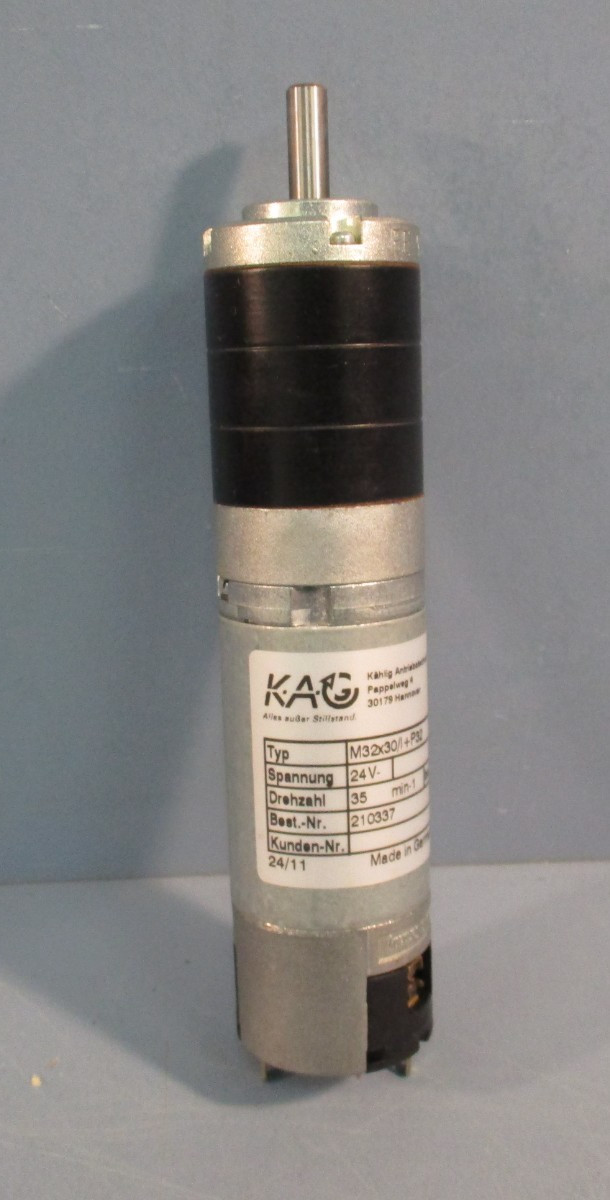KAG M32X30/I+P32 Planetary Gearhead w/24VDC Motor M32 35rpm 210337 i=93:1