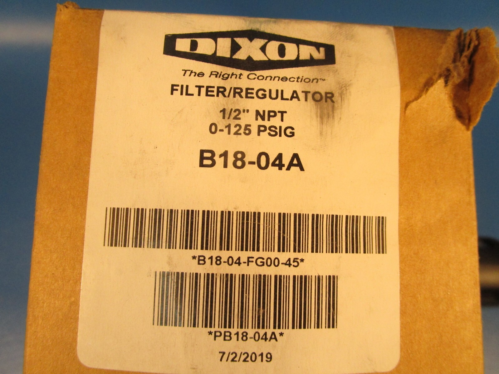 Wilkerson DIXON B18-04A, Filter/Regulator, 1/2″ npt, 0-125 PSIG