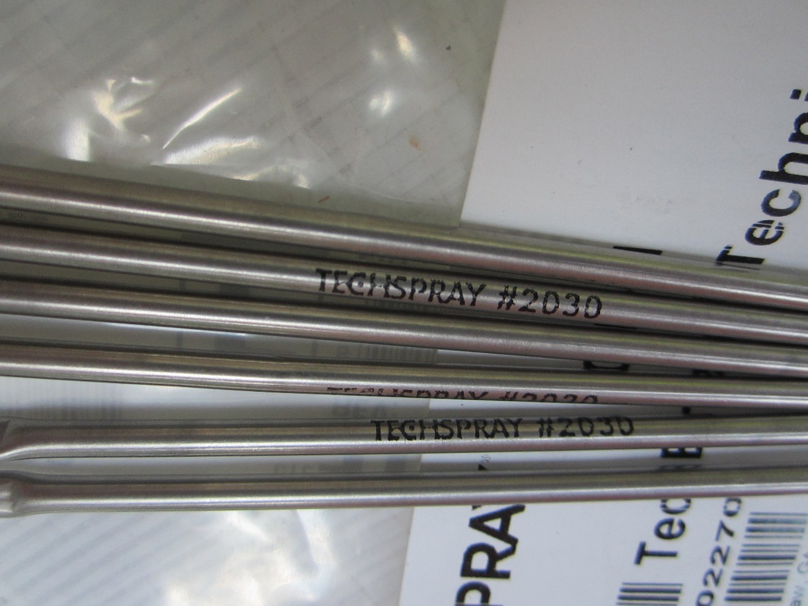 TECHSPRAY 2030-1 1/8X1/16 GOAT HAIR TECHNICAL CLEANING BRUSH LOT OF 6