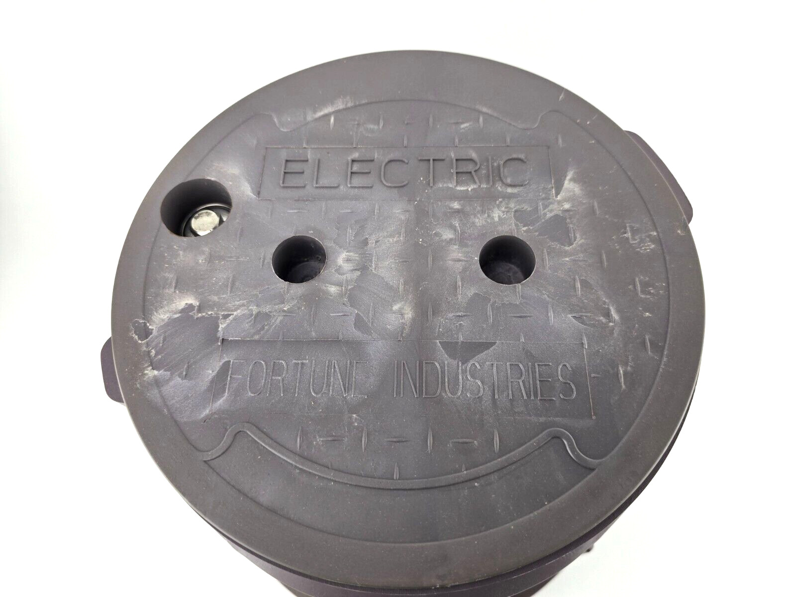 Newhouse Electric 10 in. Round Electrical Splice Box Gray PVC Outdoor 910AX