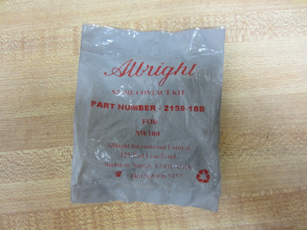 Albright 2159-18B Spare Contact Kit 215918B (Pack of 3)