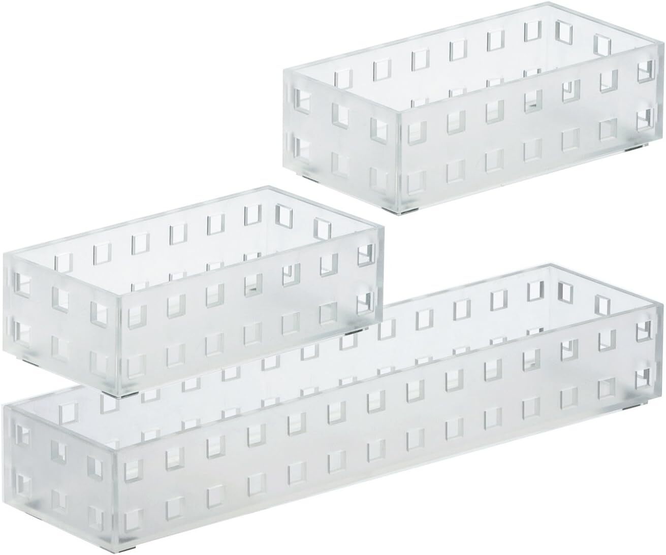Like-it Bricks 90078 Storage bin, 2.76″ x 5.51″ x 1.69″h, Translucent White