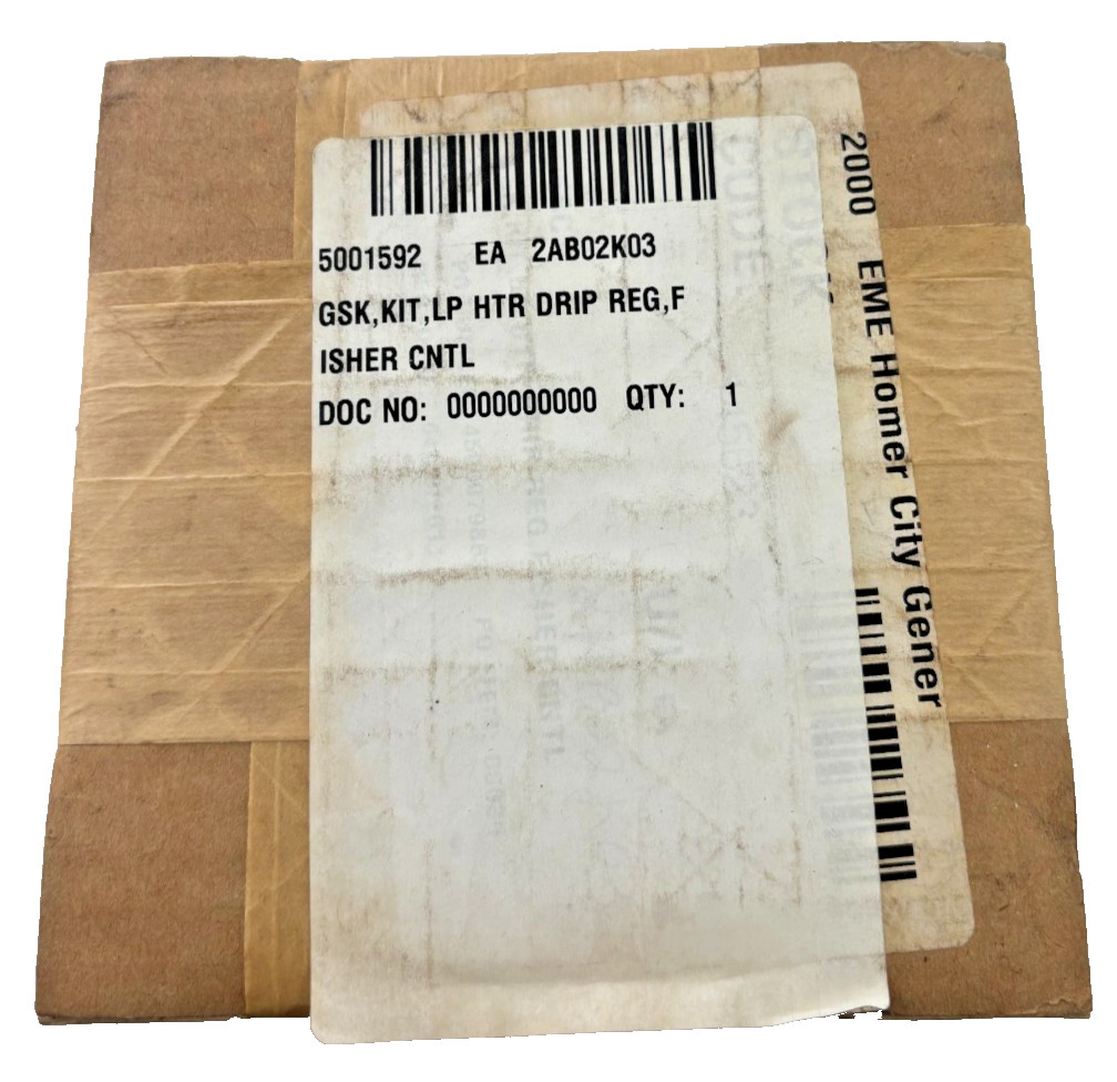 FISHER PARTS, RGASKETX342,GASKET KIT TYPE E&ER 2-1/2IN TYPE EA 3 IN NOS
