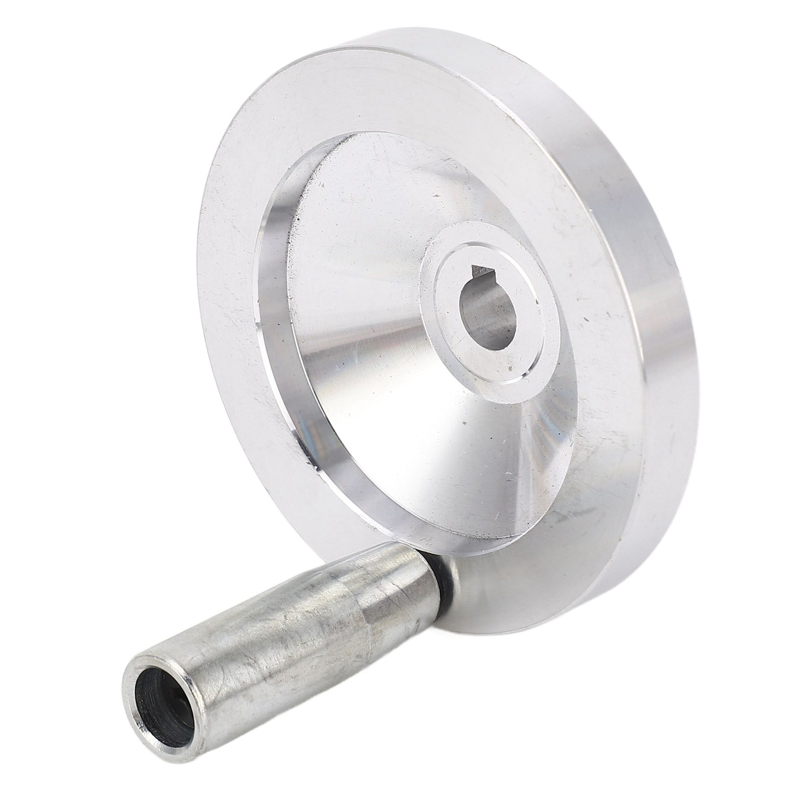 Lathe Handwheel 80mm Aluminum Alloy Hand Wheel With Crank Handle For 7×12 7×14
