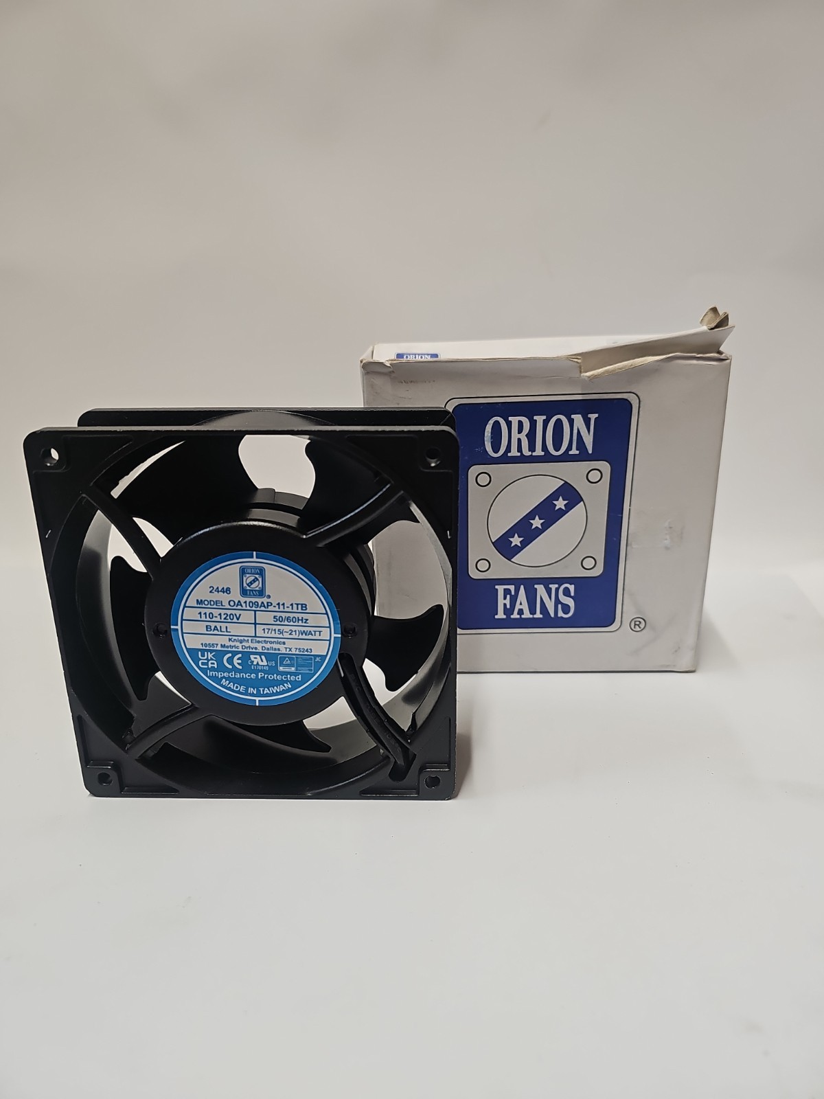 Orion Fans OA109AP-11-1TB Axial Fan 115VAC 131 CFM Ball Bearing NEW