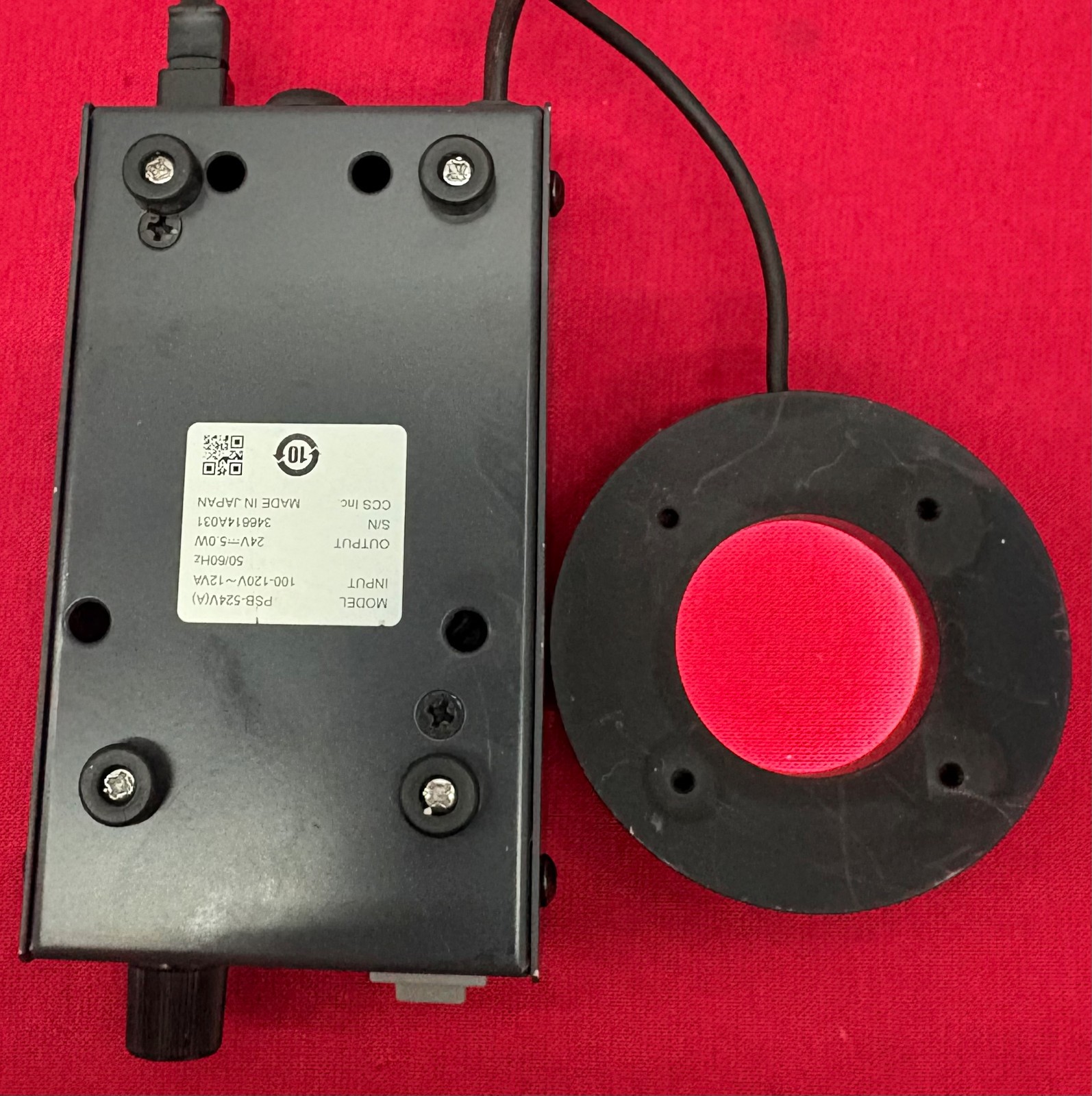 OMRON CCS PSB-524V ANALOG CONTROL UNIT w/ LED RING CONTINUOUS LIGHT