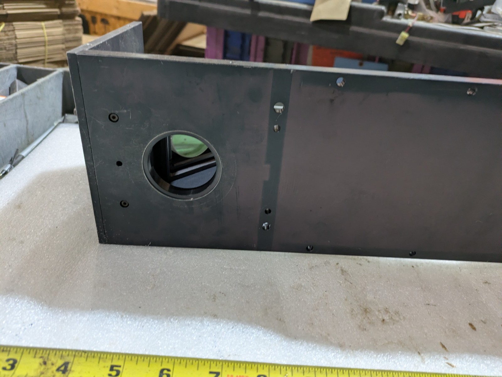 Optical Linear Stage Assembly Guide Rod Lens Mount Motor Drive 24 Inch