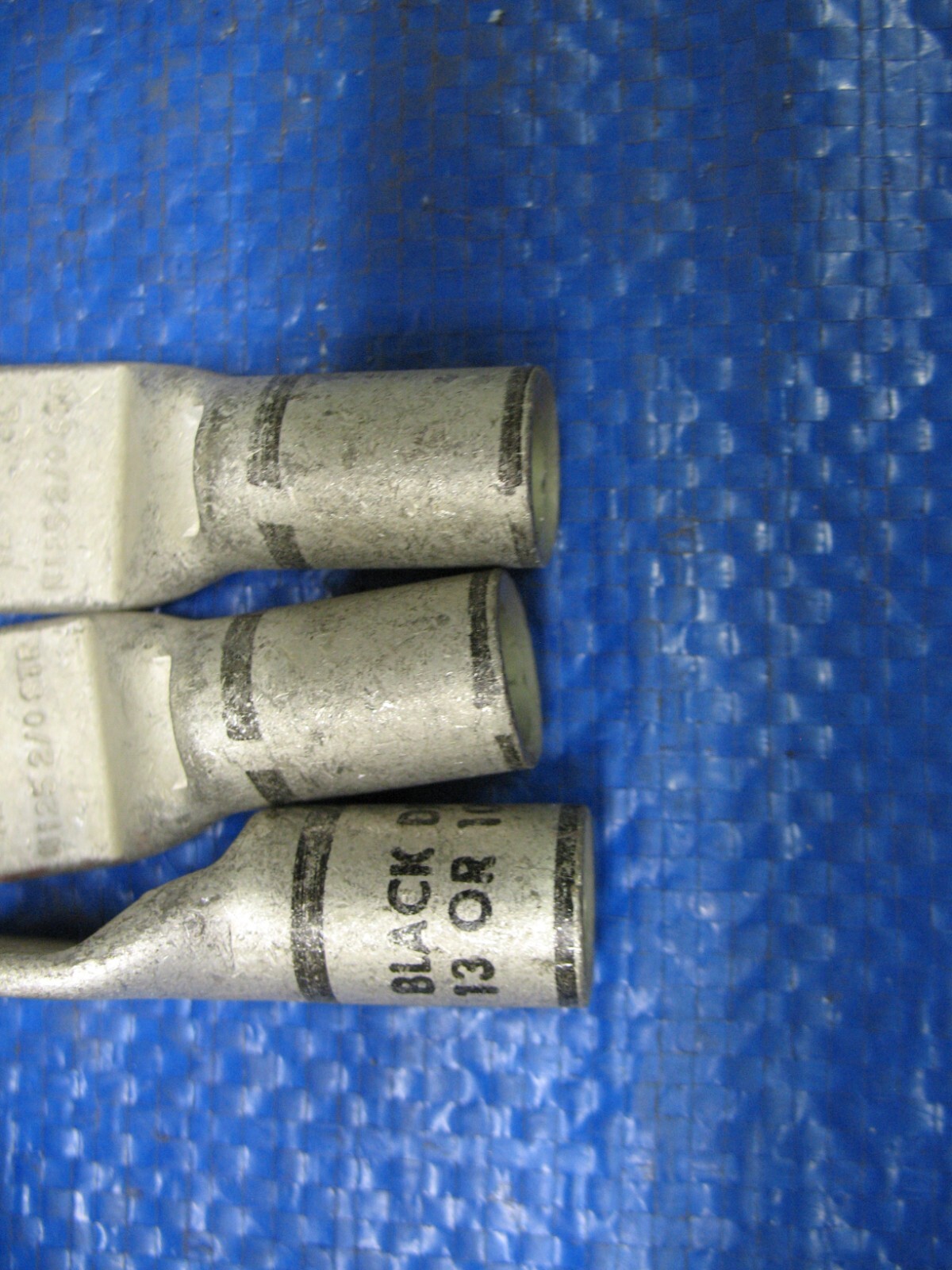 Lot of 3 BURNDY LUGS YA-L N125-2/0-STR