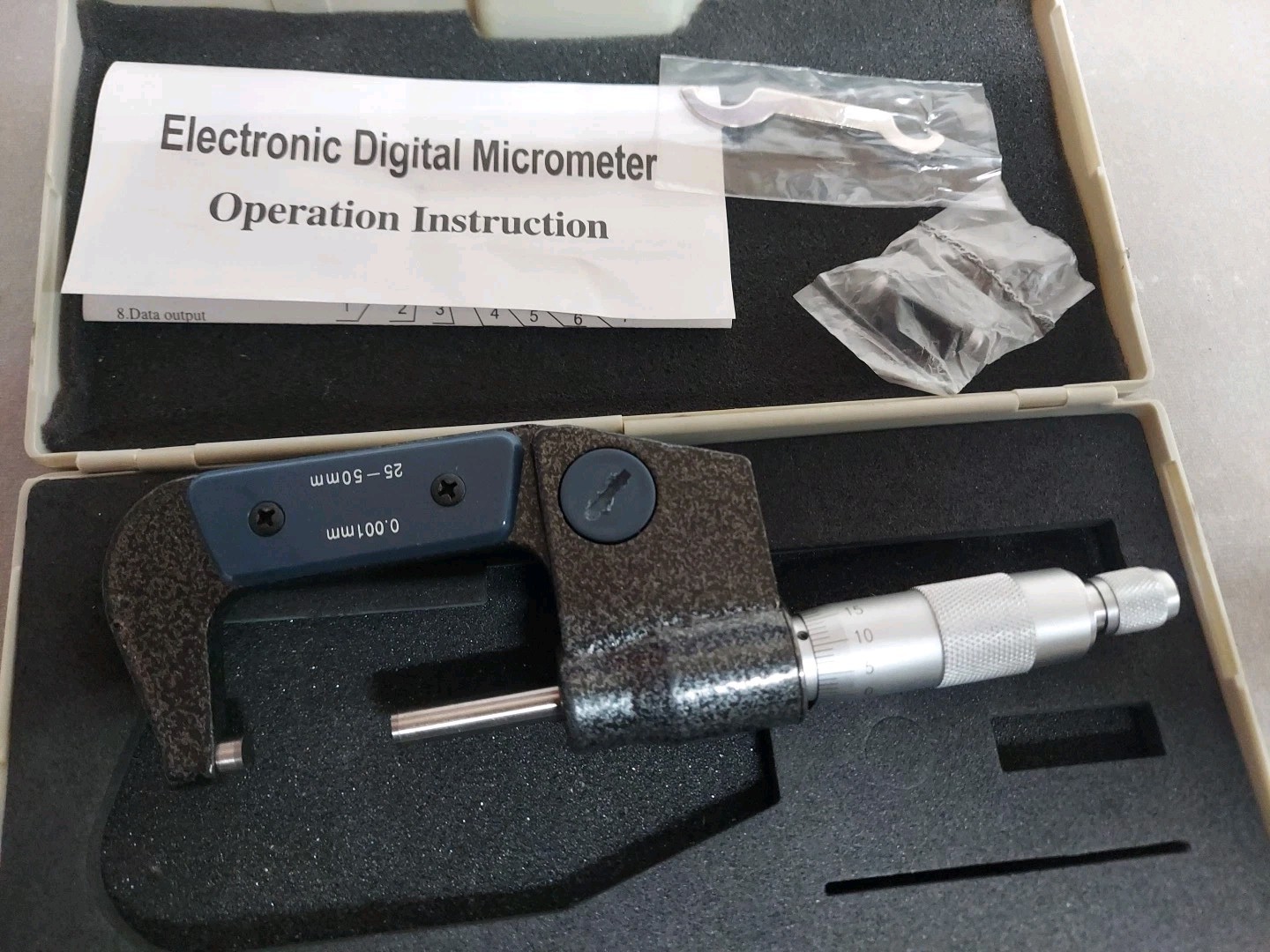 25-50mm x 0.001mm Electronic Digital Micrometer – Specialty Tools