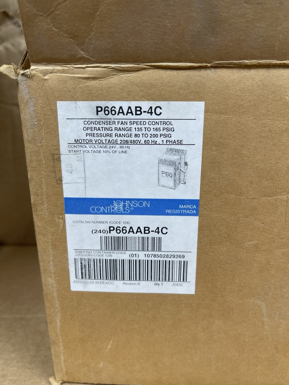 New Johnson Controls P66AAB-4C Series P66 Electronic Fan Speed Control