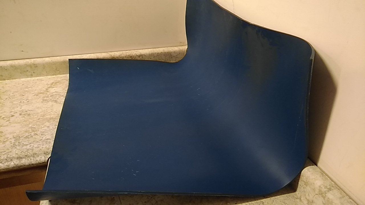 Brand Name 86795K132 3 Ft x 3 Ft 0.25 In Thickness Blue Buna-N Sheet