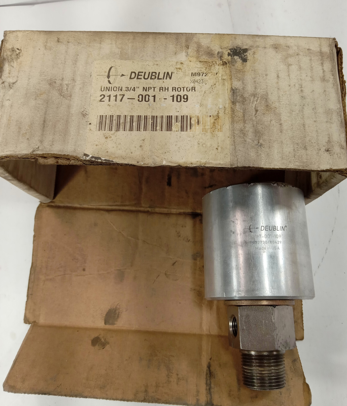 1 USED DEUBLIN 2117-001-009 3/4″ NPT RH REBUILT UNION ROTOR ***MAKE OFFER***