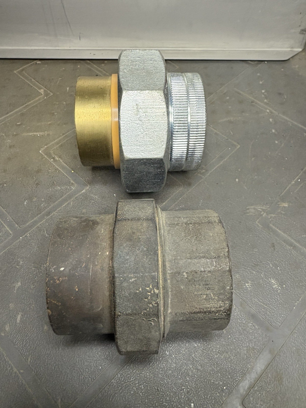 Qty OF 2 . – One COPPER SLIP, SWEAT PIPE UNION & One Dielectric Union . 2”