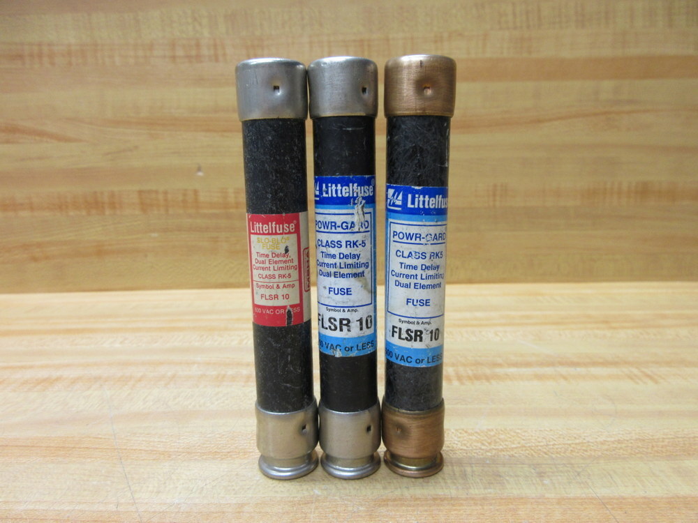 Littelfuse FLSR-10 Fuse Cross Ref 486L27, FLSR010 (Pack of 3)