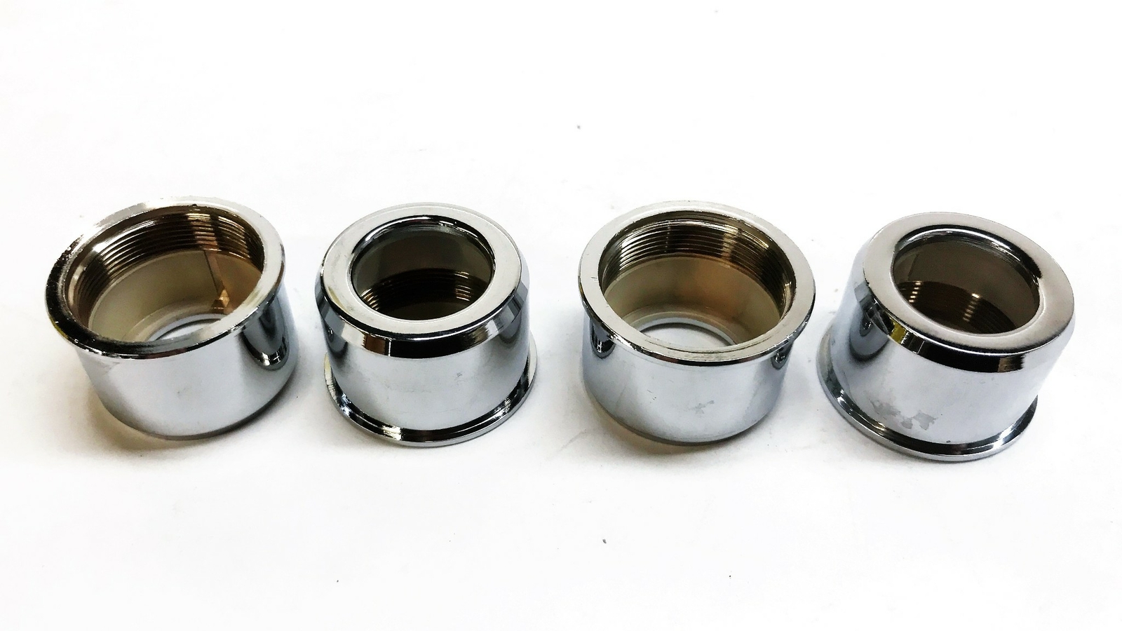 Unbranded 1″ High Chrome Escutcheon for 3/4″ Pipe [Lot of 4] NOS