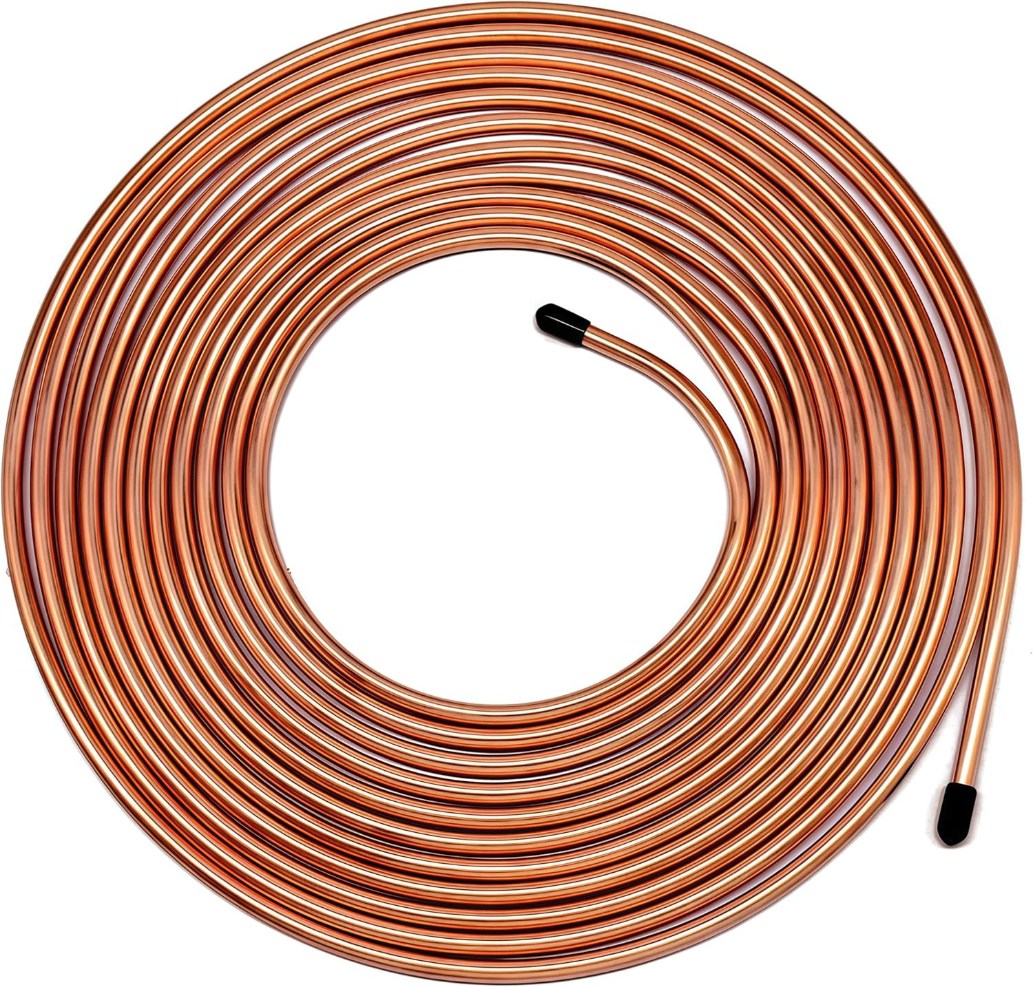 3/16 Rear Brake Line – Upgraded 25Ft Copper-Coated Steel Brake Line Kit for Car