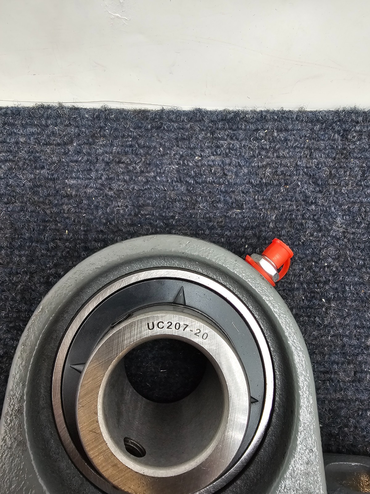P207 2-Bolt Pillow Block With UC207-20 Bearing – Gray