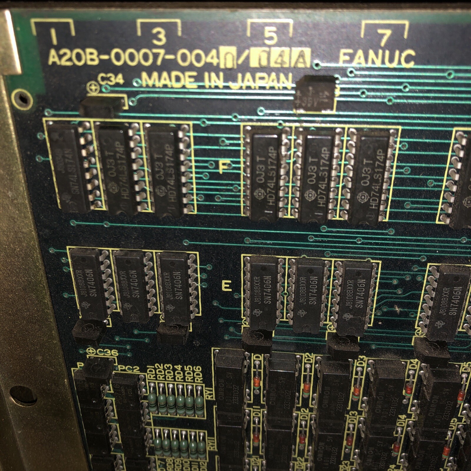 FUJITSU FANUC A02B-0050-C600,FANUC A20B-0007-0040/04A TERMINAL UNIT,AO