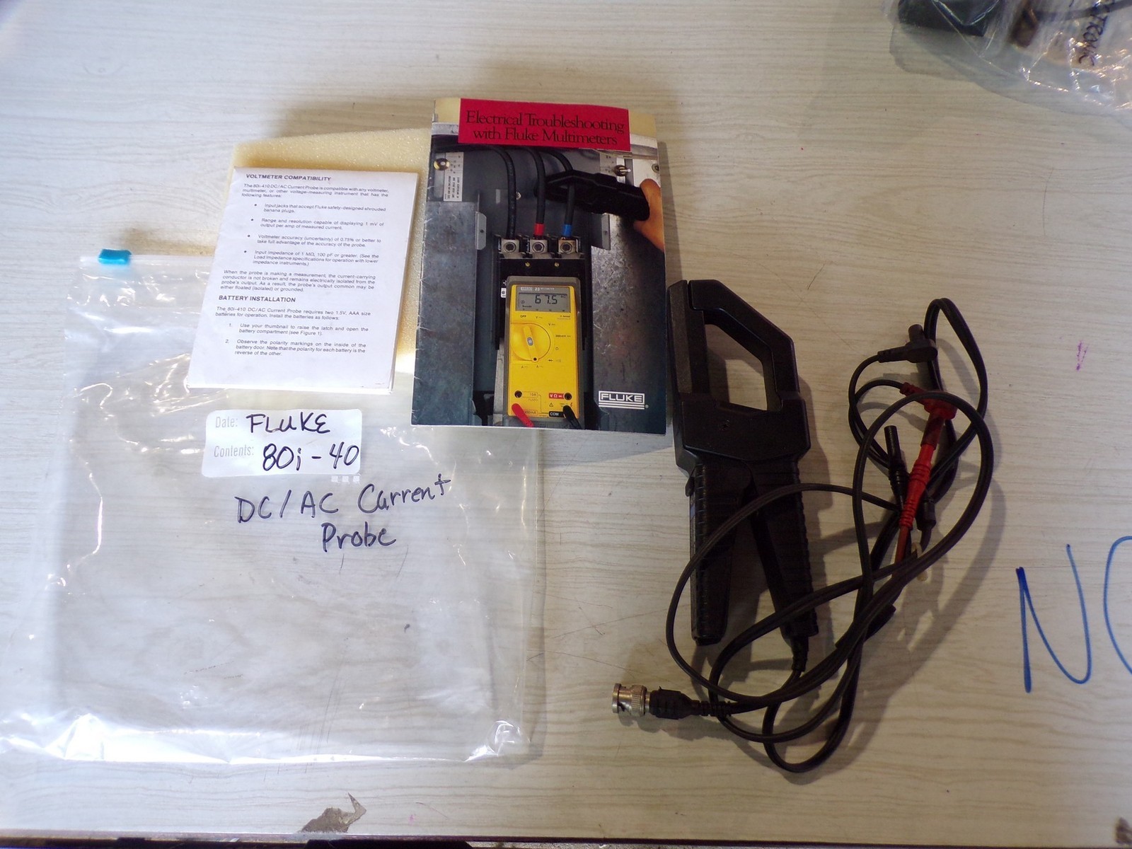 NEW Fluke 80i-410 Current Probe DC/AC *FREE SHIPPING*
