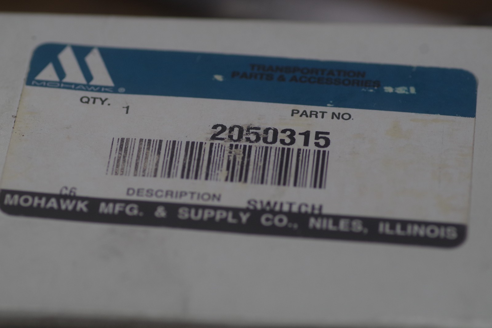 MOHAWK 2050315 SWITCH NEW IN BOX, OEM!
