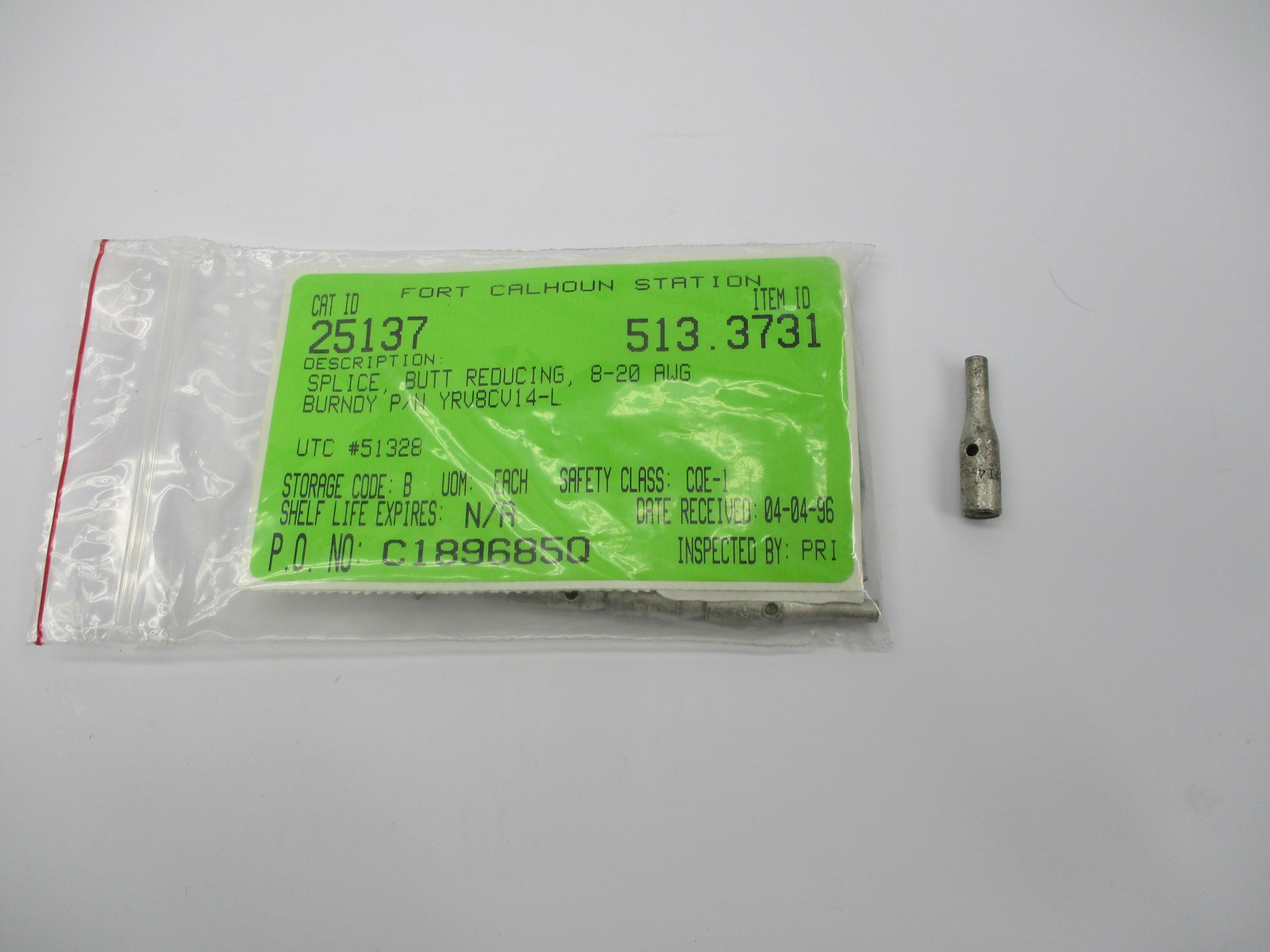 BURNDY YRV8CV14-L SPLICE NSNP