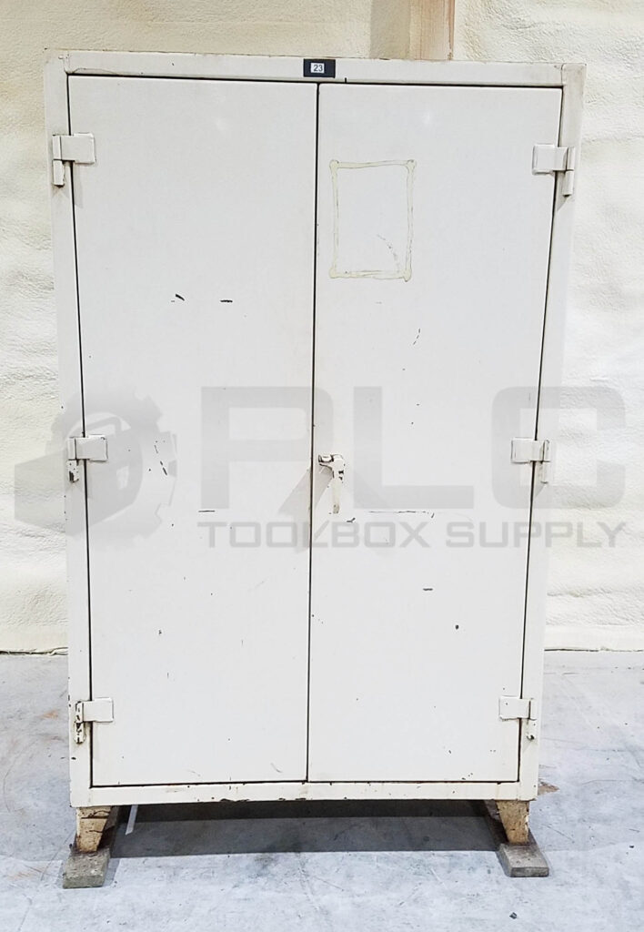 STRONG HOLD CABINET, 7 SHELF, 48 x 24 x 78, CREAM