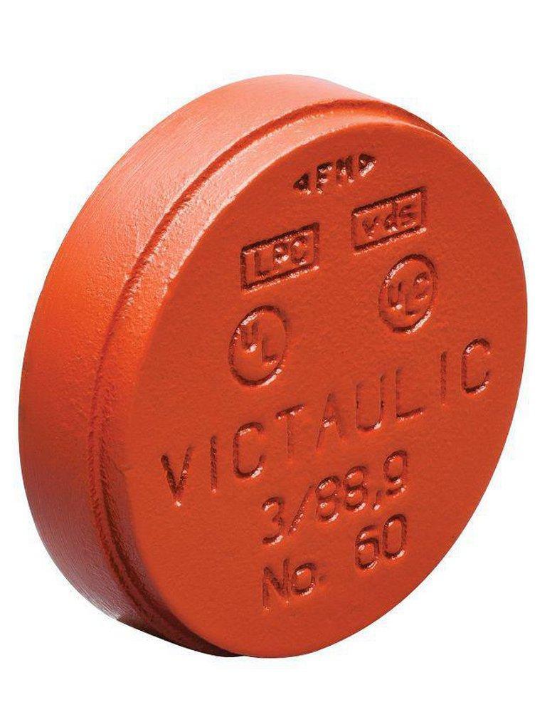 Victaulic FireLock Style 60 3 In Grooved Cap With 3/4 In IPT Tap-On Pipe