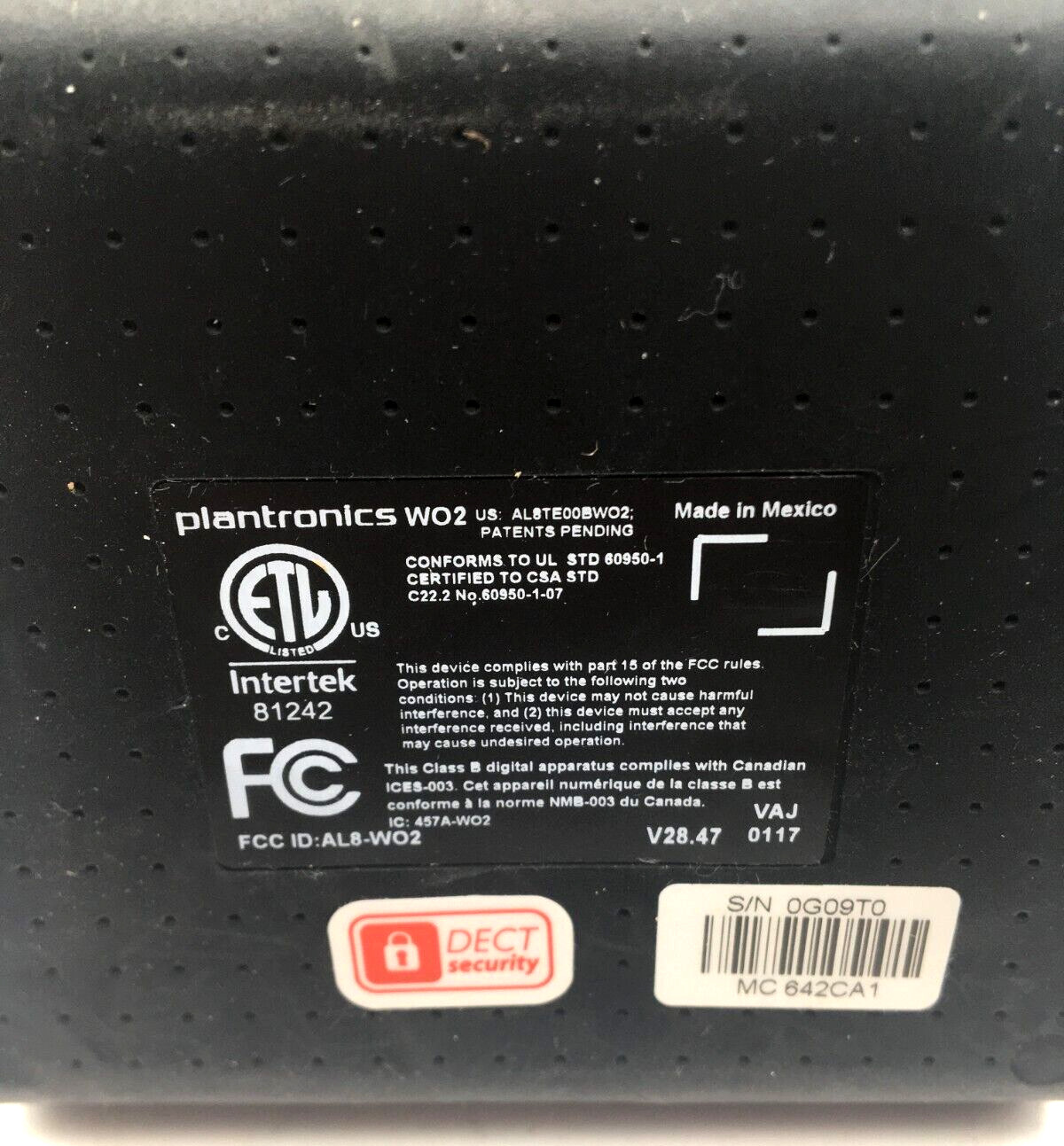 Plantronics Dect 6.0 W02, Konftel Base Station 840102128, Logitech Dock 810-0003