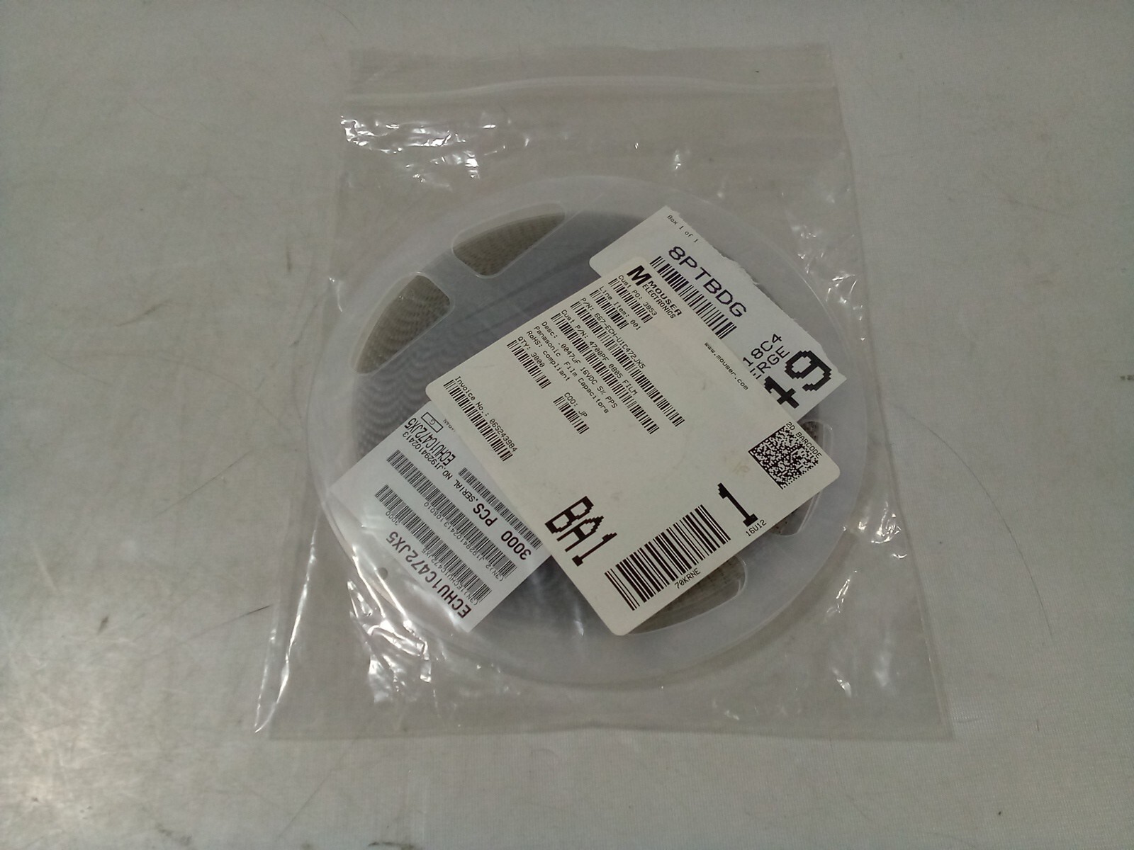 Mouser Electronics Panasonic Film Capacitors, 3000Qty. ECHU1C472JX5