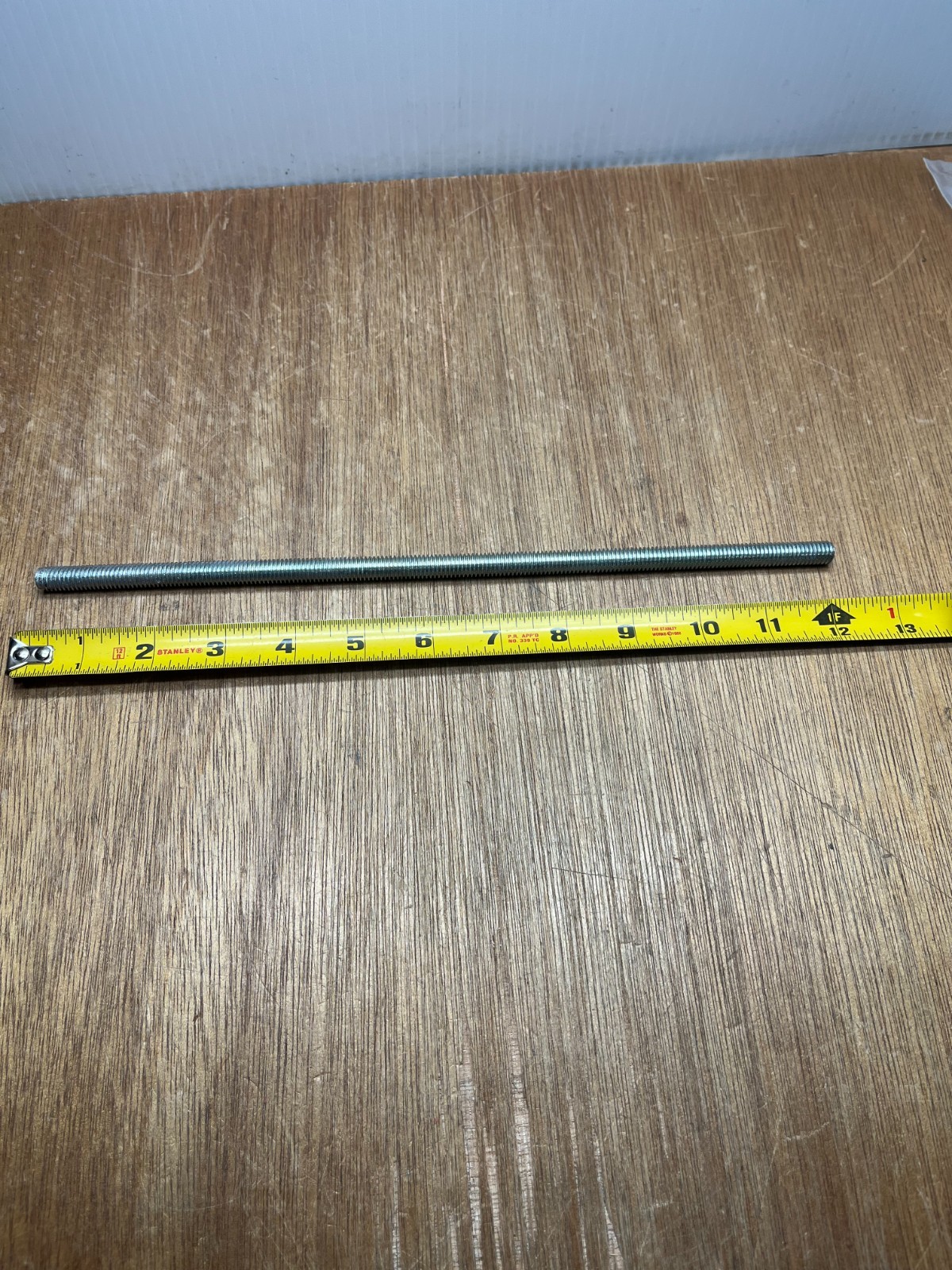 3/8-16 X 12″ LEFT HAND Fully Threaded Allthread Thread Rod Zinc Plated Steel