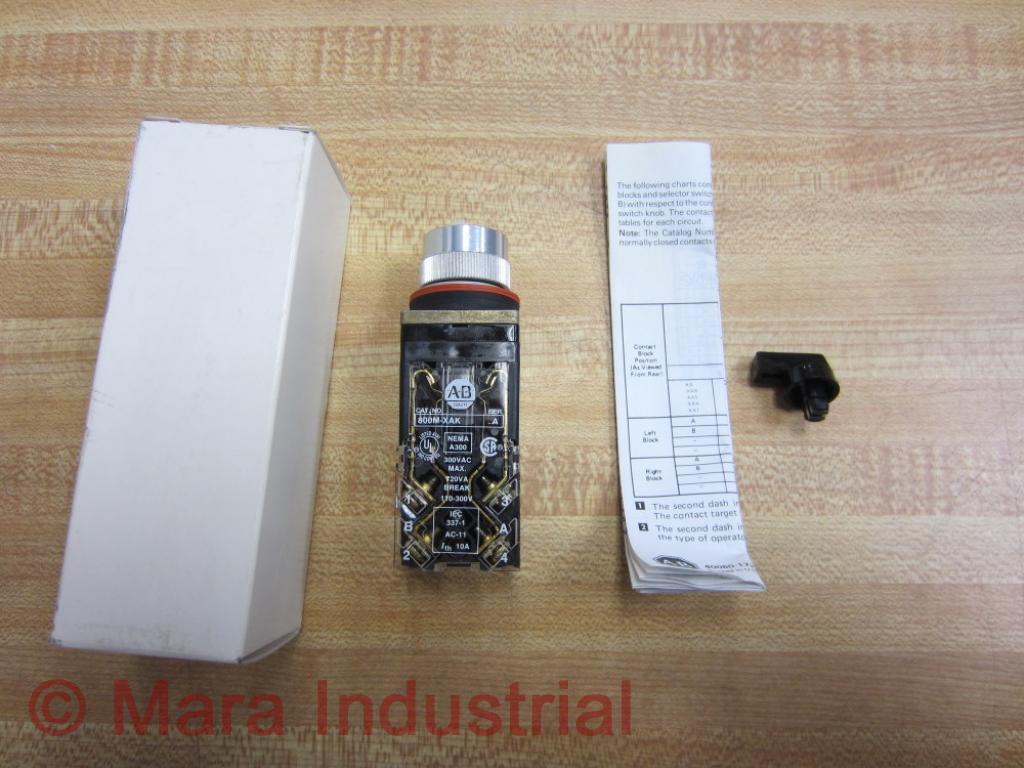 Allen Bradley 800MR-HH2BLAK Selector Switch 800MRHH2BLAK Series C