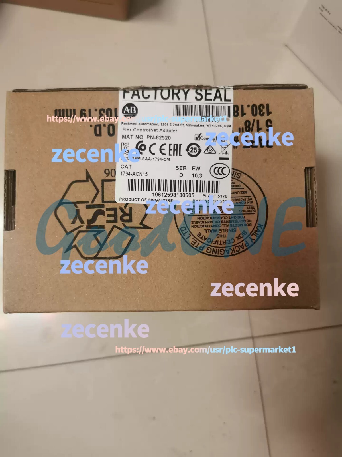 1PC New AB 1794-ACN15 SER A Adapter Module Flex I/O Ser D 1794ACN15