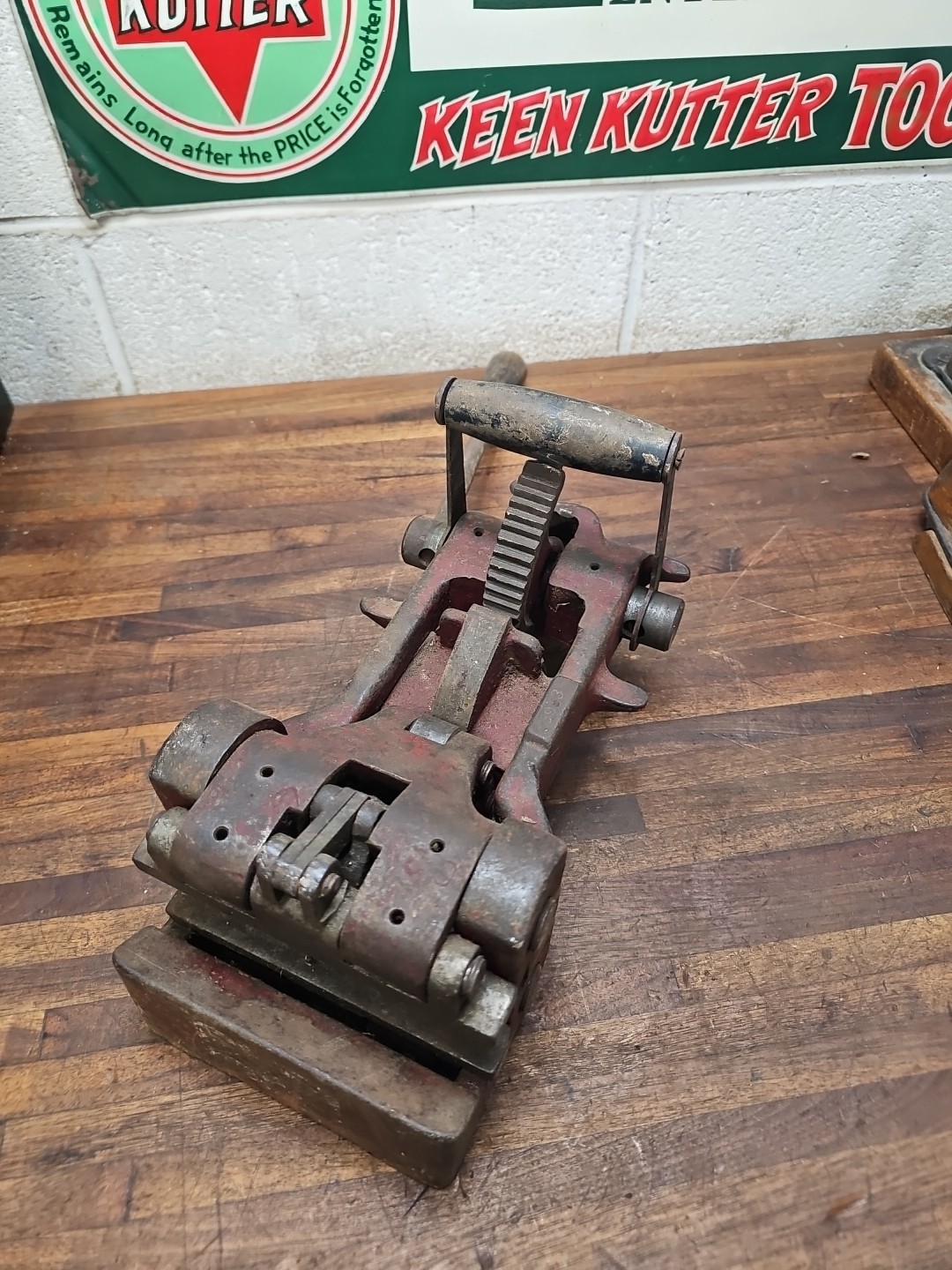 S21- RARE Detroit Belt Lacer Press Vintage flat belt Lacing. Machine