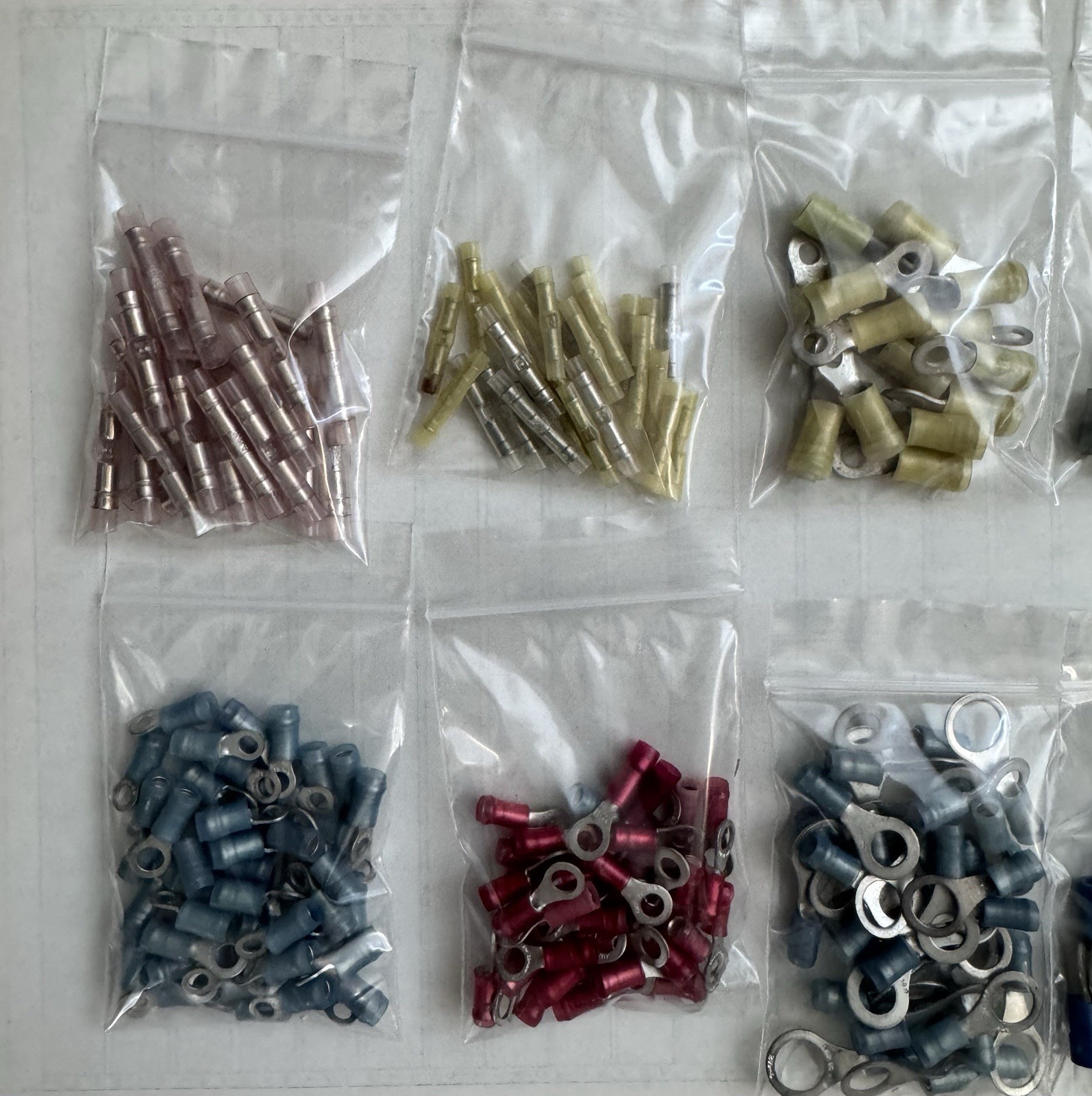 Red, Blue, Yellow Fork Terminal Vinyl Connector & Ring Terminal More Than 400New