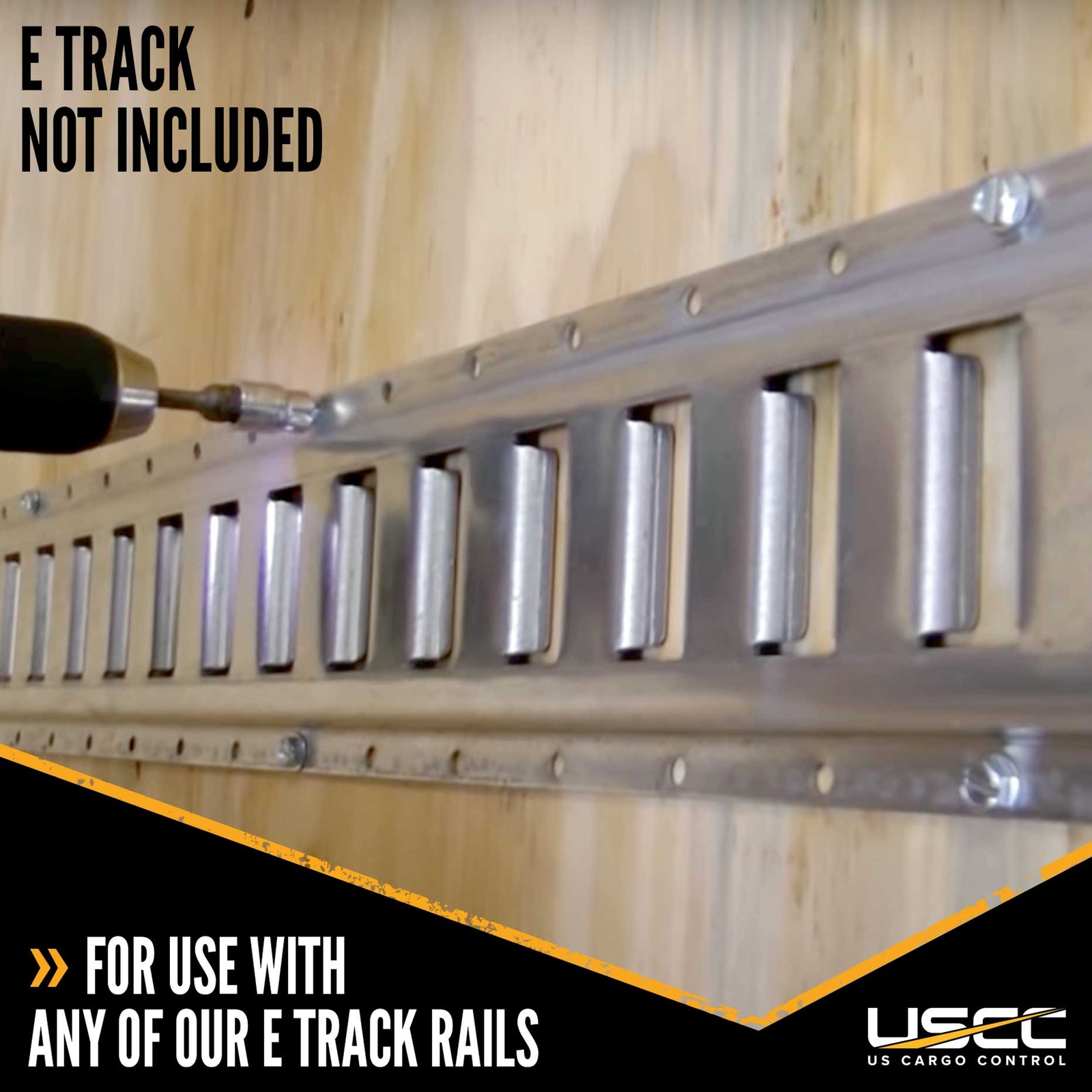 USCC 1-1/2″ E Track Wood Screws – Hex Head Design – 10PK