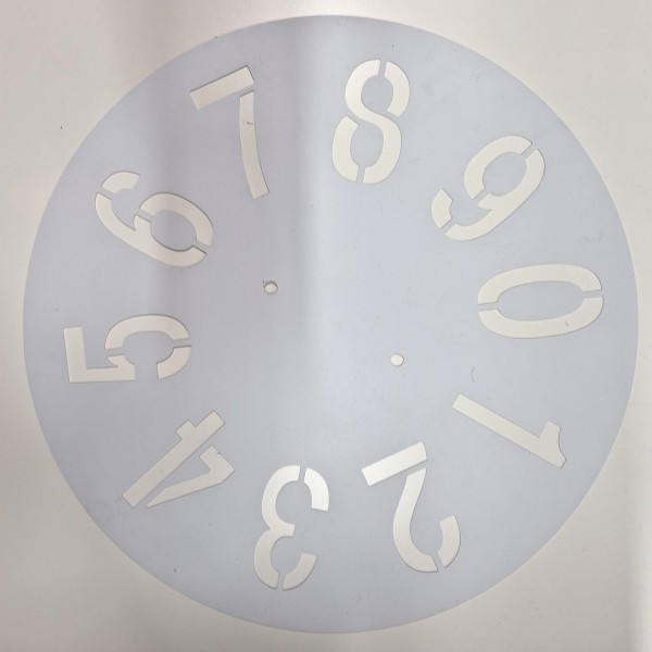 WOOL BALE NUMBER STENCIL DISC SET 0–9 75MM PLASTIC MARKING STENCILS LIGHTWEIGHT